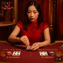 DazardBet - Baccarat en direct - Jeu interactif en temps réel