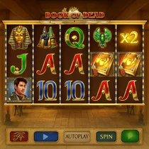 DazardBet - Machine à sous Book of Dead - Bonus tours gratuits